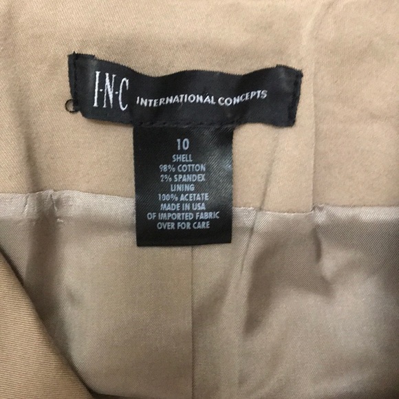 Gently worn INC S/S light brown jacket - Picture 4 of 5